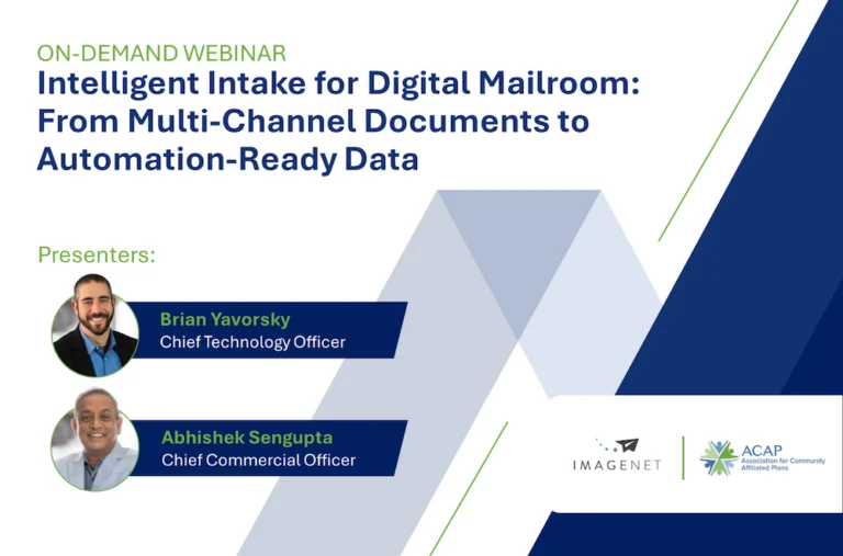 Intelligent Intake for Digital Mailroom: From Multi-Channel Documents to Automation-Ready Data 